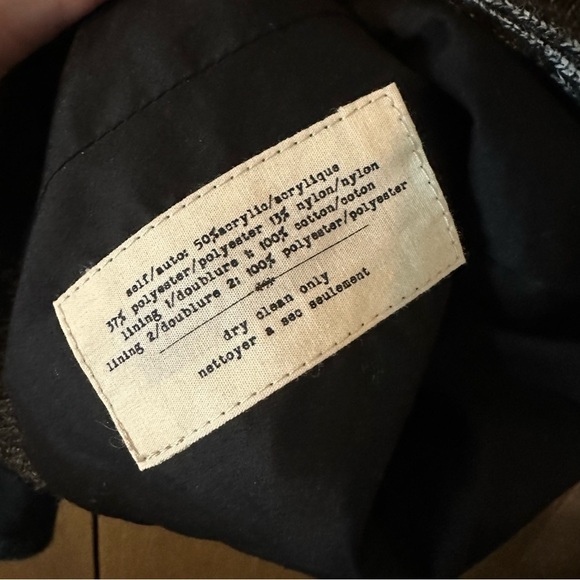 Anthropologie Cartonnier Grey Blazer Jacket Notch Lapel Single Breasted Sz M - Picture 9 of 9